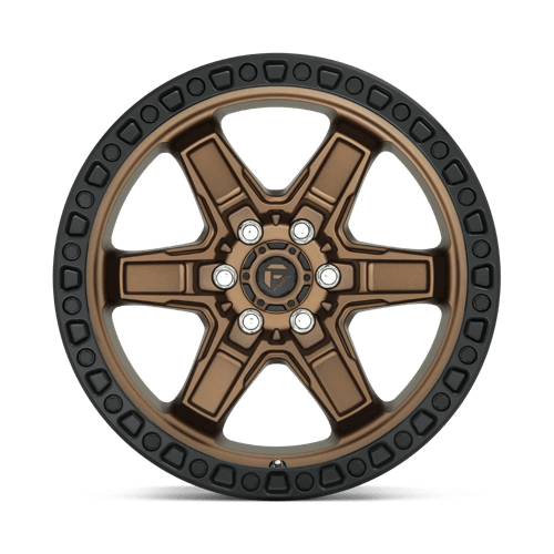 Fuel Offroad D699 KICKER Matte Bronze Black Bead Ring 17x9 +12 6x114.3mm 66.1mm