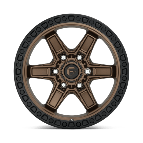 Fuel Offroad D699 KICKER Matte Bronze Black Bead Ring 17x9 -12 6x139.7mm 106.1mm