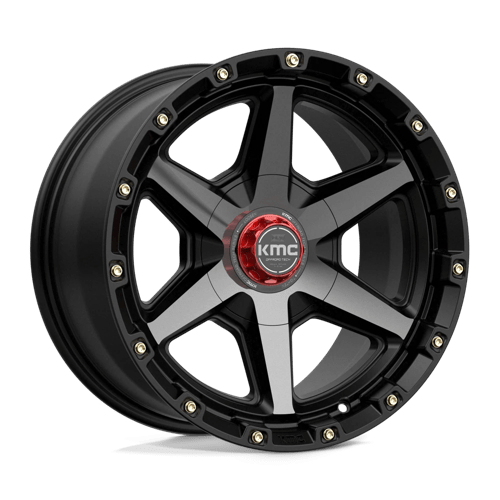 KMC KM101 TEMPO Satin Black W/ Gray Tint 17x9 -12 6x135|6x139.7mm 106.1mm