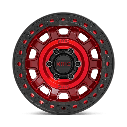 KMC KM236 TANK BEADLOCK Candy Red 17x9 -15 6x139.7mm 108mm