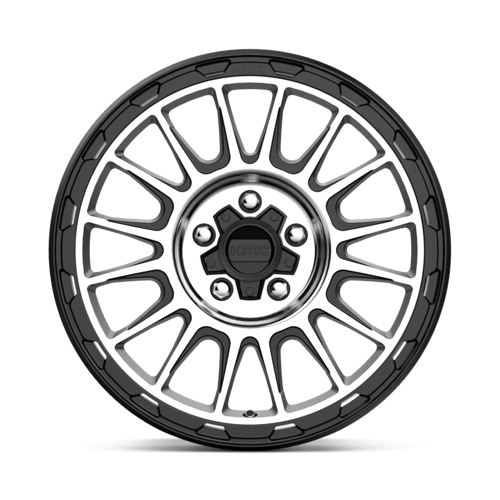 KMC KM542 IMPACT Satin Black Machined 17x8 +35 5x114.3mm 72.6mm
