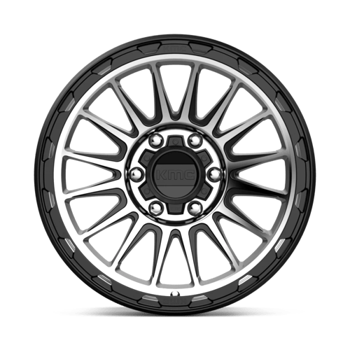 KMC KM542 IMPACT Satin Black Machined 18x9 0 6x139.7mm 106.1mm