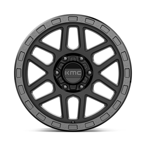 KMC KM544 MESA Satin Black W/ Gloss Black Lip 18x9 +18 6x120mm 66.9mm