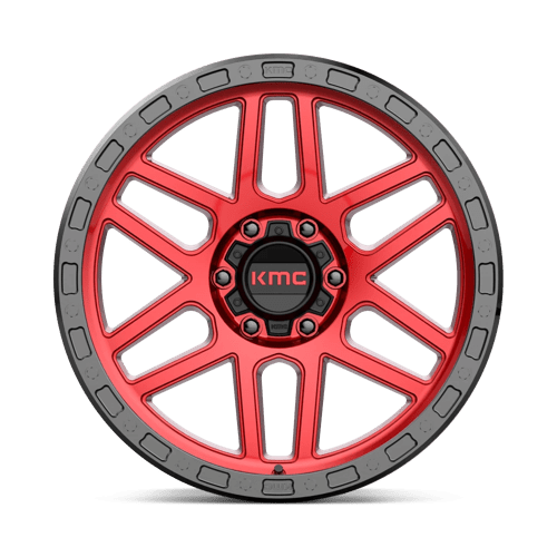 KMC KM544 MESA Candy Red W/ Black Lip 17x8.5 0 6x135mm 87.1mm