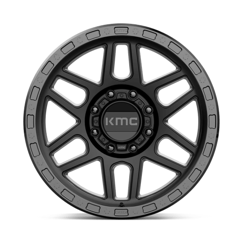 KMC KM544 MESA Satin Black W/ Gloss Black Lip 20x9 0 8x170mm 125.1mm
