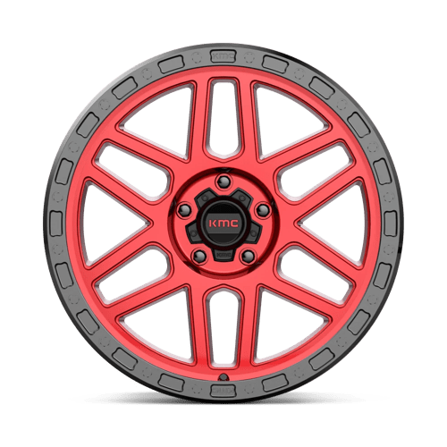 KMC KM544 MESA Candy Red W/ Black Lip 20x9 +25 5x150mm 110.1mm