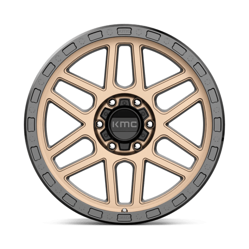 KMC KM544 MESA Matte Bronze W/ Black Lip 17x9 -12 6x139.7mm 106.1mm