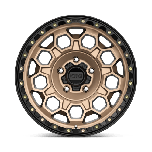KMC KM545 TREK Matte Bronze W/ Black Lip 17x9 0 5x127mm 71.5mm