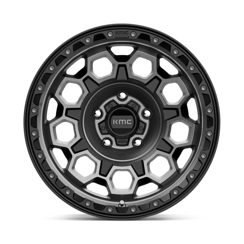 KMC KM545 TREK Satin Black W/ Gray Tint 17x9 0 5x127mm 71.5mm