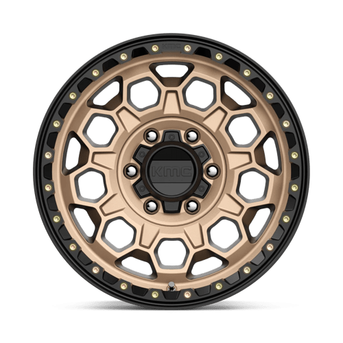 KMC KM545 TREK Matte Bronze W/ Black Lip 17x9 +18 6x139.7mm 106.1mm