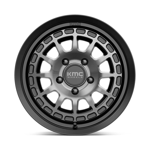 KMC KM719 CANYON Satin Black W/ Gray Tint 17x8 +35 5x114.3mm 72.6mm