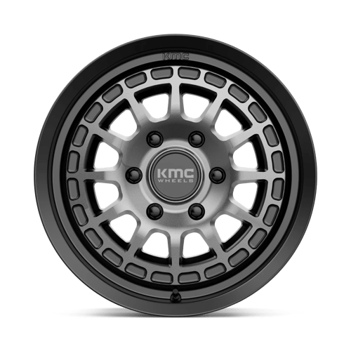 KMC KM719 CANYON Satin Black W/ Gray Tint 17x8 +35 6x139.7mm 100.3mm