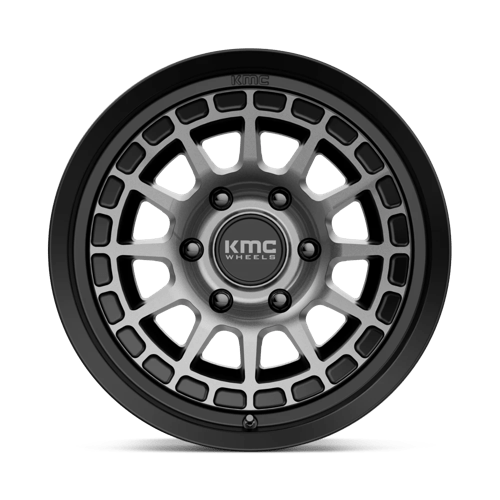 KMC KM719 CANYON Satin Black W/ Gray Tint 17x8.5 0 6x139.7mm 106.1mm