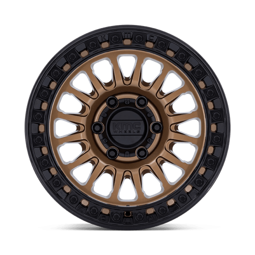 KMC KM552 IMS Matte Bronze W Gloss Black Lip 18x9 +18 8x180mm 124.2mm