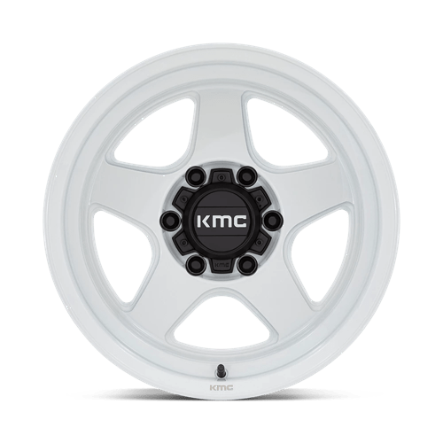 KMC KM728 LOBO Gloss White 17x8.5 +18 5x127mm 71.5mm