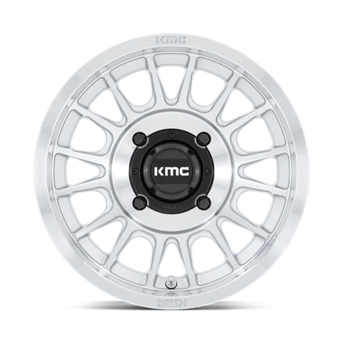 KMC KS138 IMPACT UTV Silver W/ Machined Face 15x7 +10 4x156mm 115.1mm