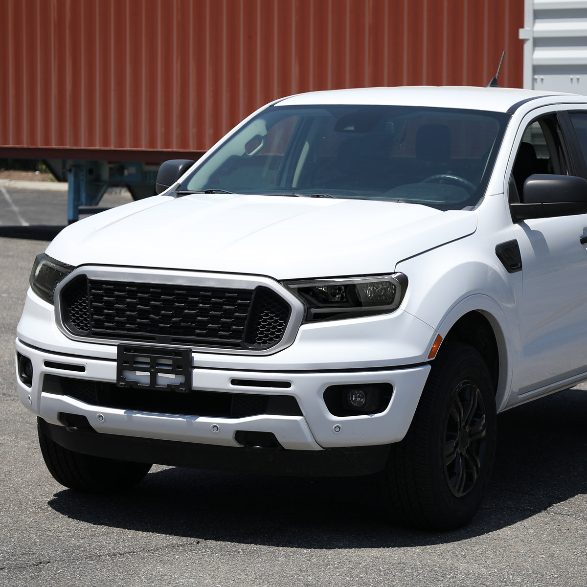 2019-2023 Ford Ranger XL XLT Factory Style Replacement Headlights with LED Bar Turn Signal (Glossy Black Housing / Smoked Lens)