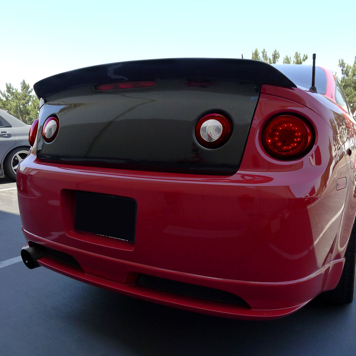 2005-2010 Chevrolet Cobalt Coupe LED Tail Lights & Trunk Reverse Lights (Chrome Housing/Red Lens)