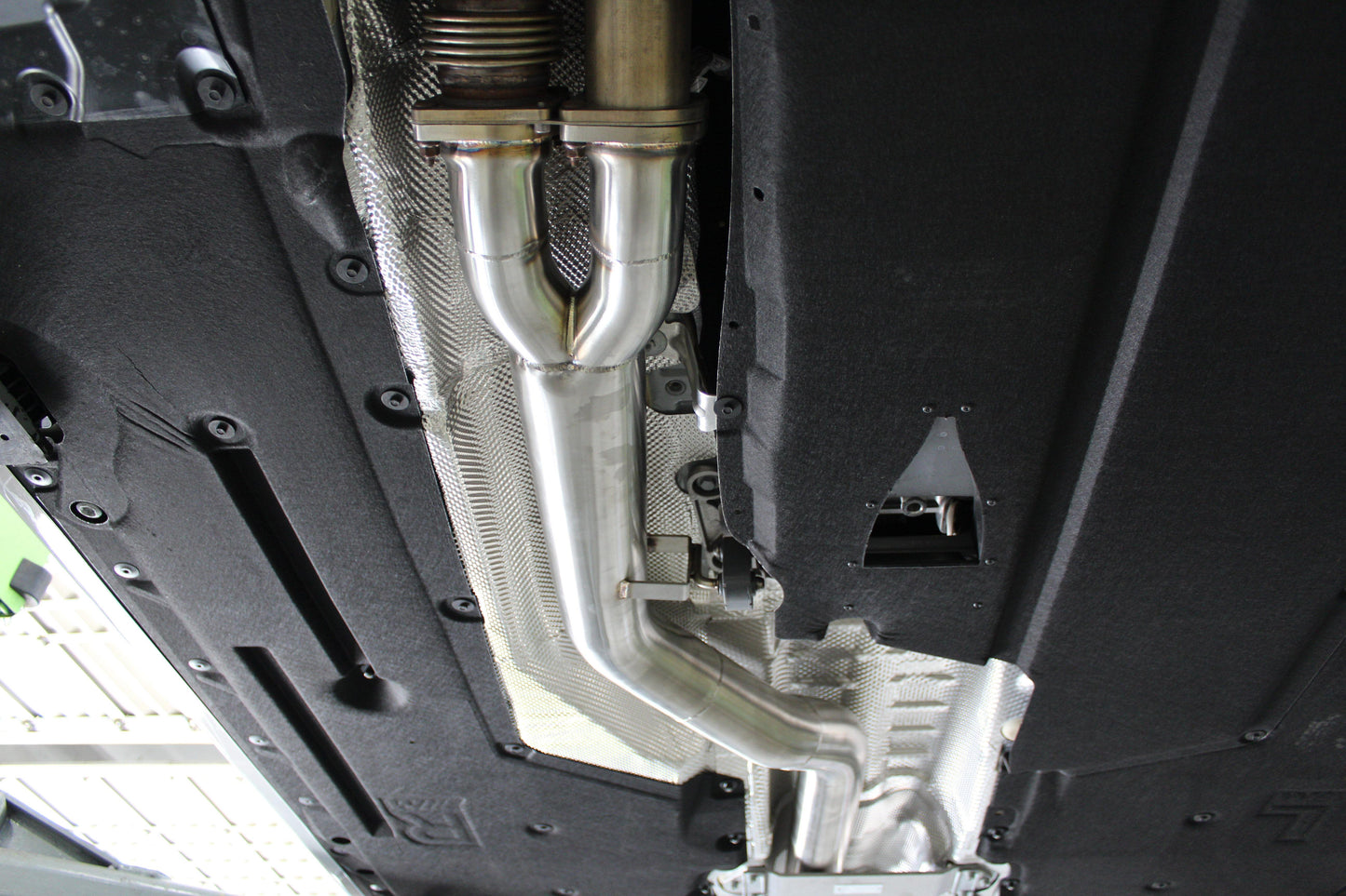 F87 M2 Competition Signature Exhaust System includes Active F-brace