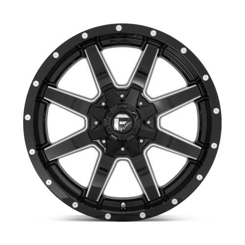 Fuel Offroad D610 MAVERICK Gloss Black Milled 22x10 -24 8x165.1mm 125.1mm