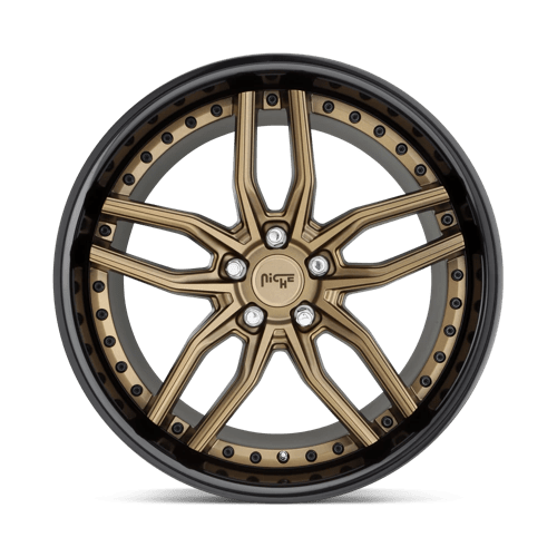 Niche M195 METHOS Matte Bronze Black Bead Ring 20x10.5 +40 5x114.3mm 72.6mm