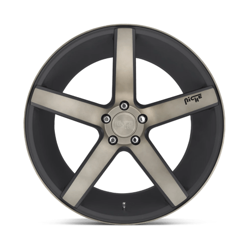 Niche M134 MILAN Matte Black Ddt Machined 20x8.5 +40 5x108mm 63.4mm