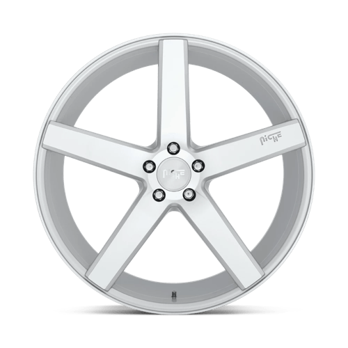 Niche M135 MILAN Gloss Silver Machined 19x8.5 +35 5x114.3mm 72.6mm