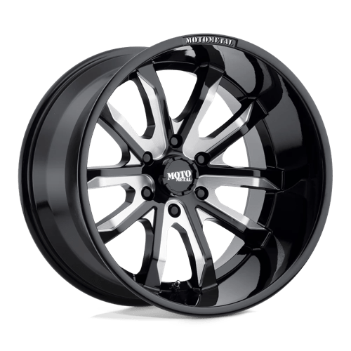 Moto Metal MO983 DAGGER Gloss Black Milled 20x9 +30 6x114.3mm 72.6mm