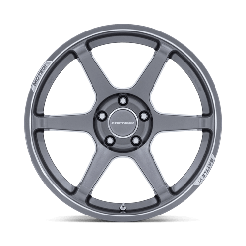 Motegi MR160 BATTLE VI Gloss Gunzilla W/ Machined Lip 19x8.5 +20 5x114.3mm 72.6mm