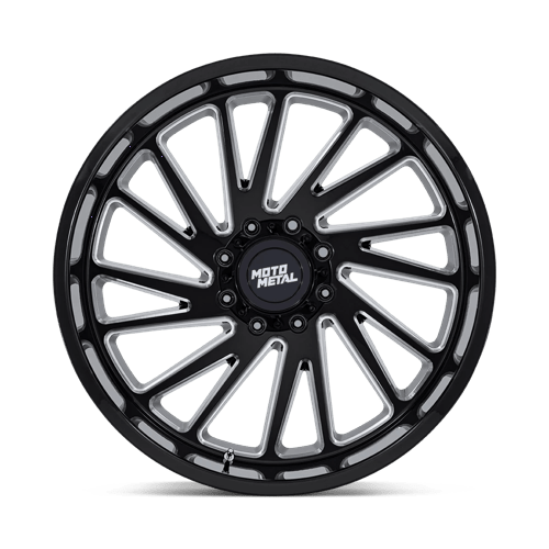 Moto Metal MO811 COMBAT Gloss Black Milled 22x10 -18 5x127mm 71.5mm