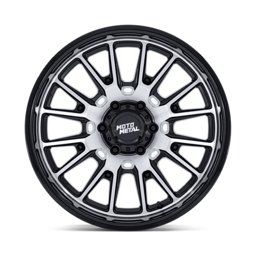 Moto Metal MO814 TEKTON Gloss Black W/ Machined Face 20x10 -18 5x127mm 71.5mm