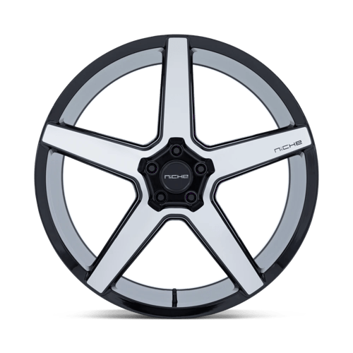 Niche NC283 MODENA Gloss Black W/ Machined Face 20x10.5 +30 5x112mm 66.6mm