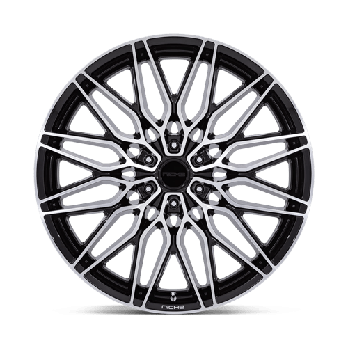 Niche NC278 CALABRIA 6 Gloss Black W/ Machined 22x9.5 +19 6x139.7mm 106.1mm