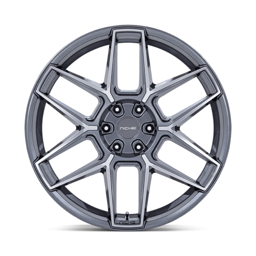 Niche NC281 RISE Anthracite W/ Machined Face 24x10 +30 5x127mm 71.5mm