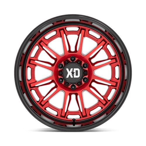 XD Series XD865 PHOENIX Candy Red Milled W/ Black Lip 20x9 0 6x139.7mm 106.1mm