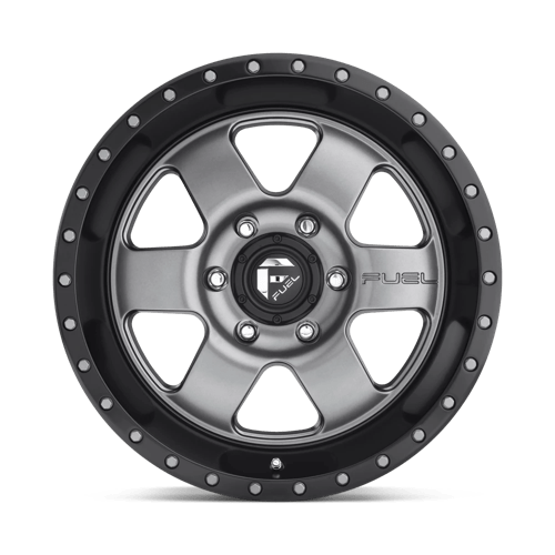 Fuel Offroad D619 PODIUM Matte Gunmetal Black Bead Ring 18x9 +20 6x135mm 87.1mm
