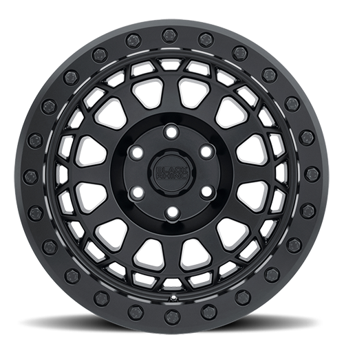 Black Rhino PRIMM BEADLOCK Matte Black W/ Black Bolts 17x8.5 0 6x135mm 87.1mm