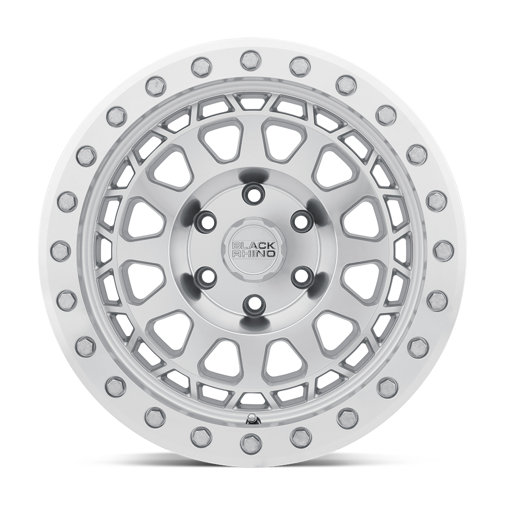 Black Rhino PRIMM BEADLOCK Silver W/ Mirror Face Mach Rg 17x8.5 0 6x139.7mm 112.1mm