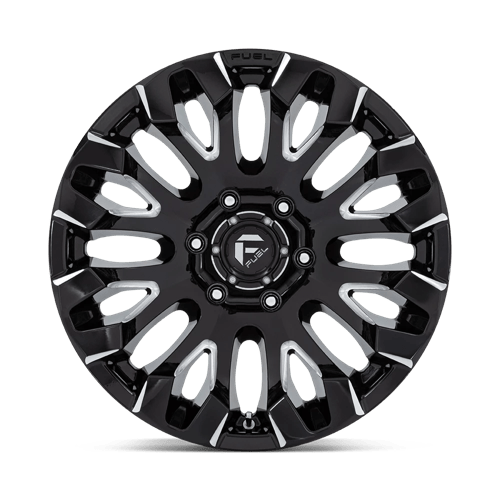Fuel Offroad D828 QUAKE Gloss Black Milled 18x9 +1 6x139.7mm 106.1mm