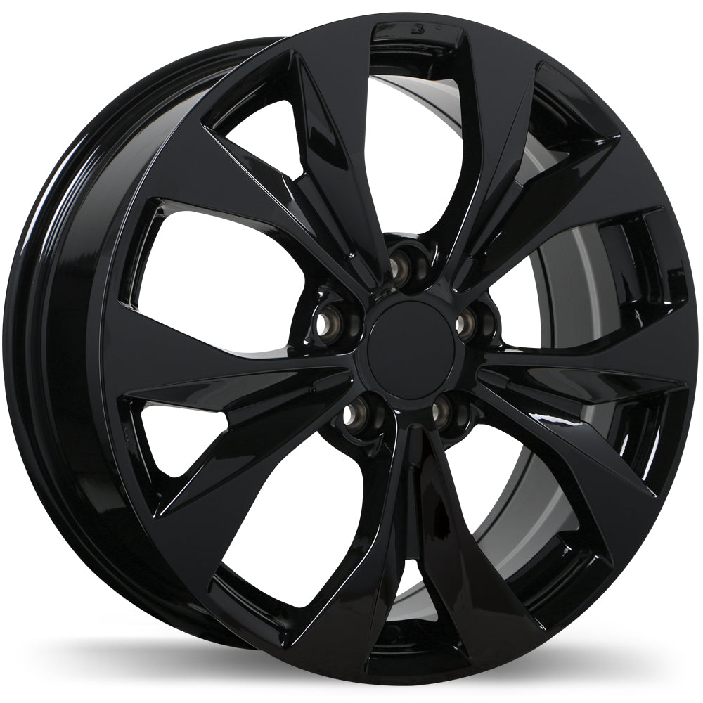 Replika R192 Gloss Black 17x7 +45 5x114.3mm 64.1mm