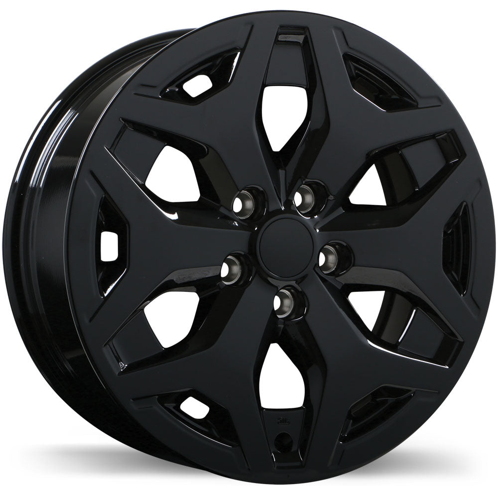 Replika R254 Gloss Black 17x7 +48 5x114.3mm 56.1mm