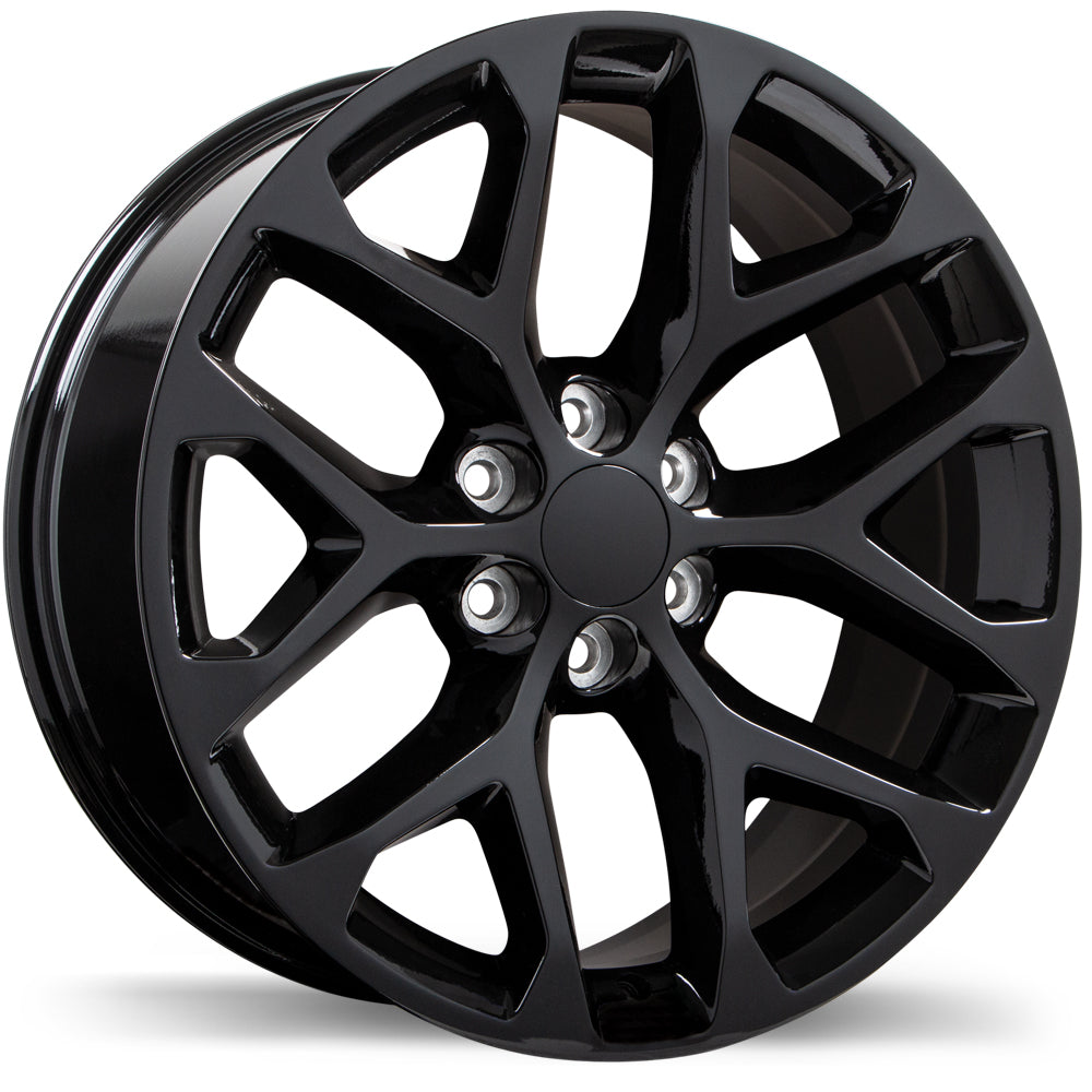 Replika R259 Gloss Black 22x9 +24 6x139.7mm 78.0mm