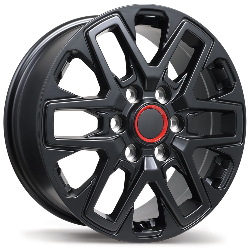 Replika R262 Satin Black 18x7.5 +60 6x139.7mm 95.1mm