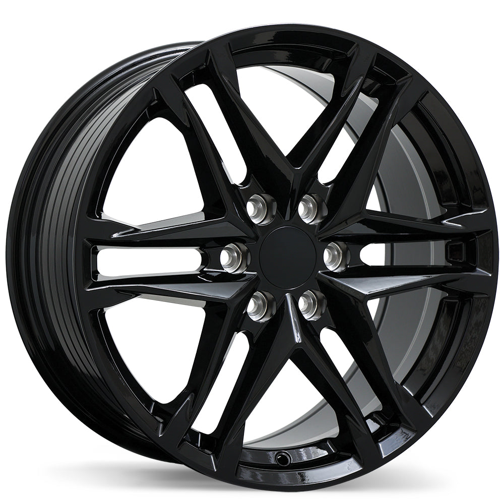 Replika R275 Gloss Black 19x8.5 +37 6x132mm 74.5mm