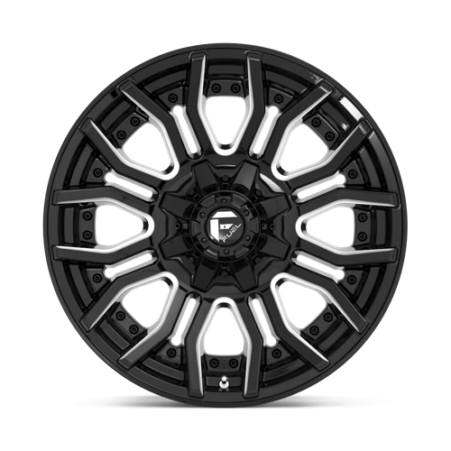 Fuel Offroad D711 RAGE Gloss Black Milled 20x10 -18 8x180mm 124.2mm