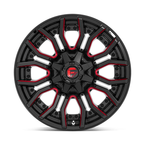 Fuel Offroad D712 RAGE Gloss Black Red Tinted Clear 20x10 -18 8x170mm 125.1mm