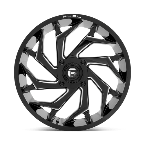 Fuel Offroad D753 REACTION UTV Gloss Black Milled 22x7 0 4x156mm 132mm