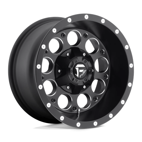 Fuel Offroad D525 REVOLVER Matte Black Milled 15x8 -18 6x139.7mm 108mm