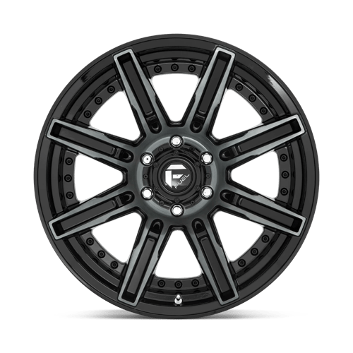Fuel Offroad D708 ROGUE Gloss Mach Double Dark Tint 20x10 -18 6x139.7mm 106.1mm