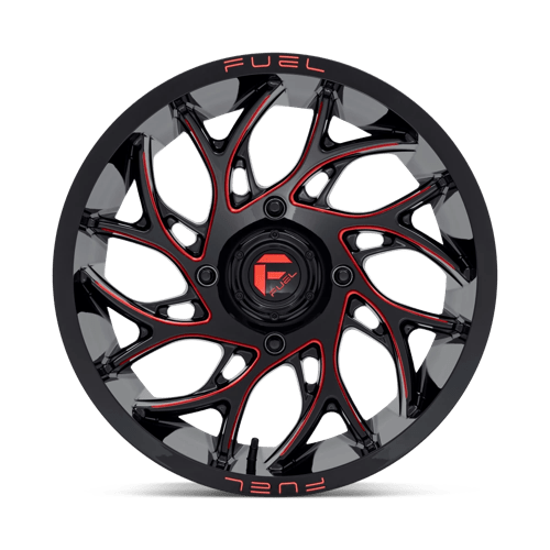 Fuel Offroad D779 RUNNER UTV Gloss Black Milled Candy Red 18x7 +13 4x156mm 132mm